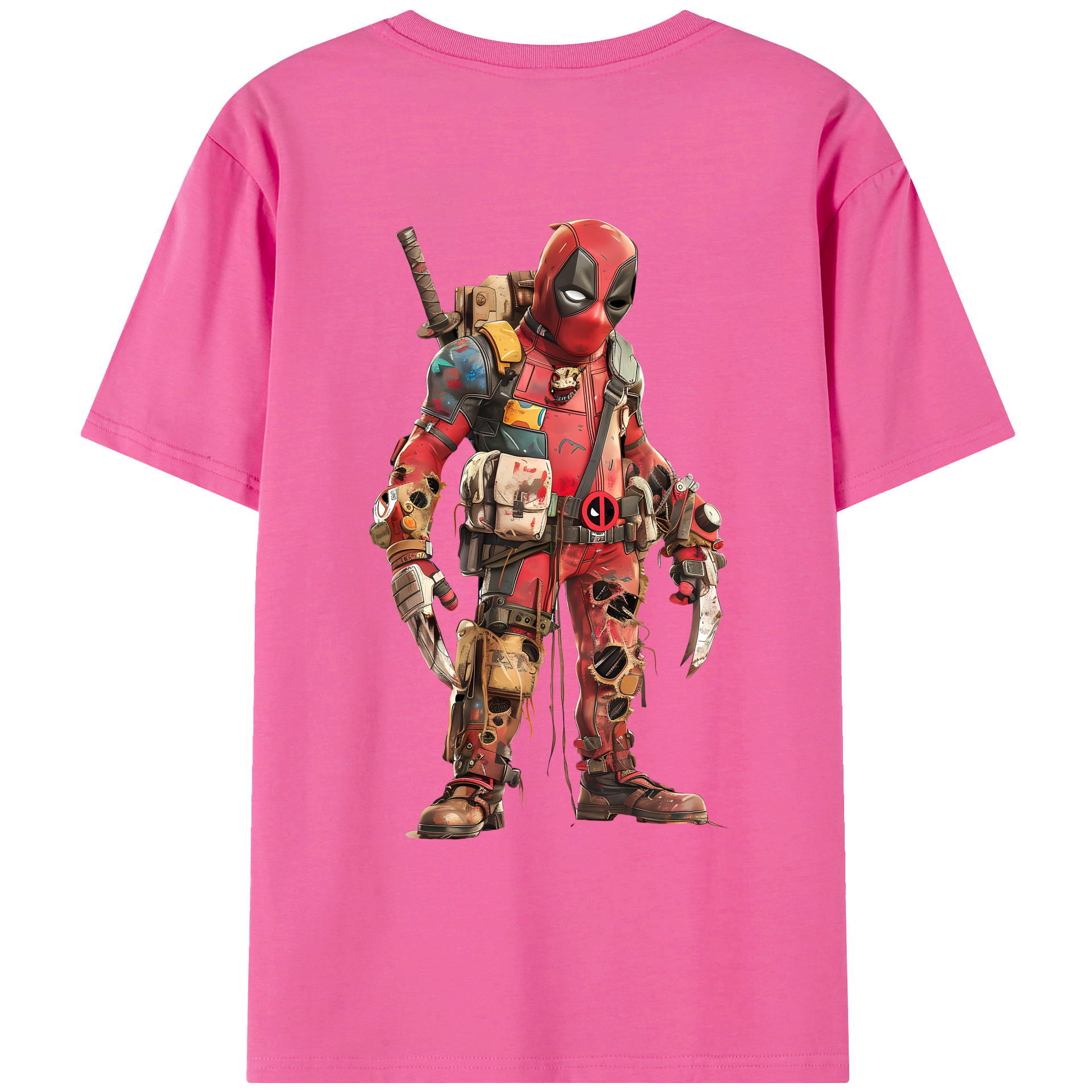（画像用） Deadpool デッドプール レディース半袖Tシャツ(バックプリント)